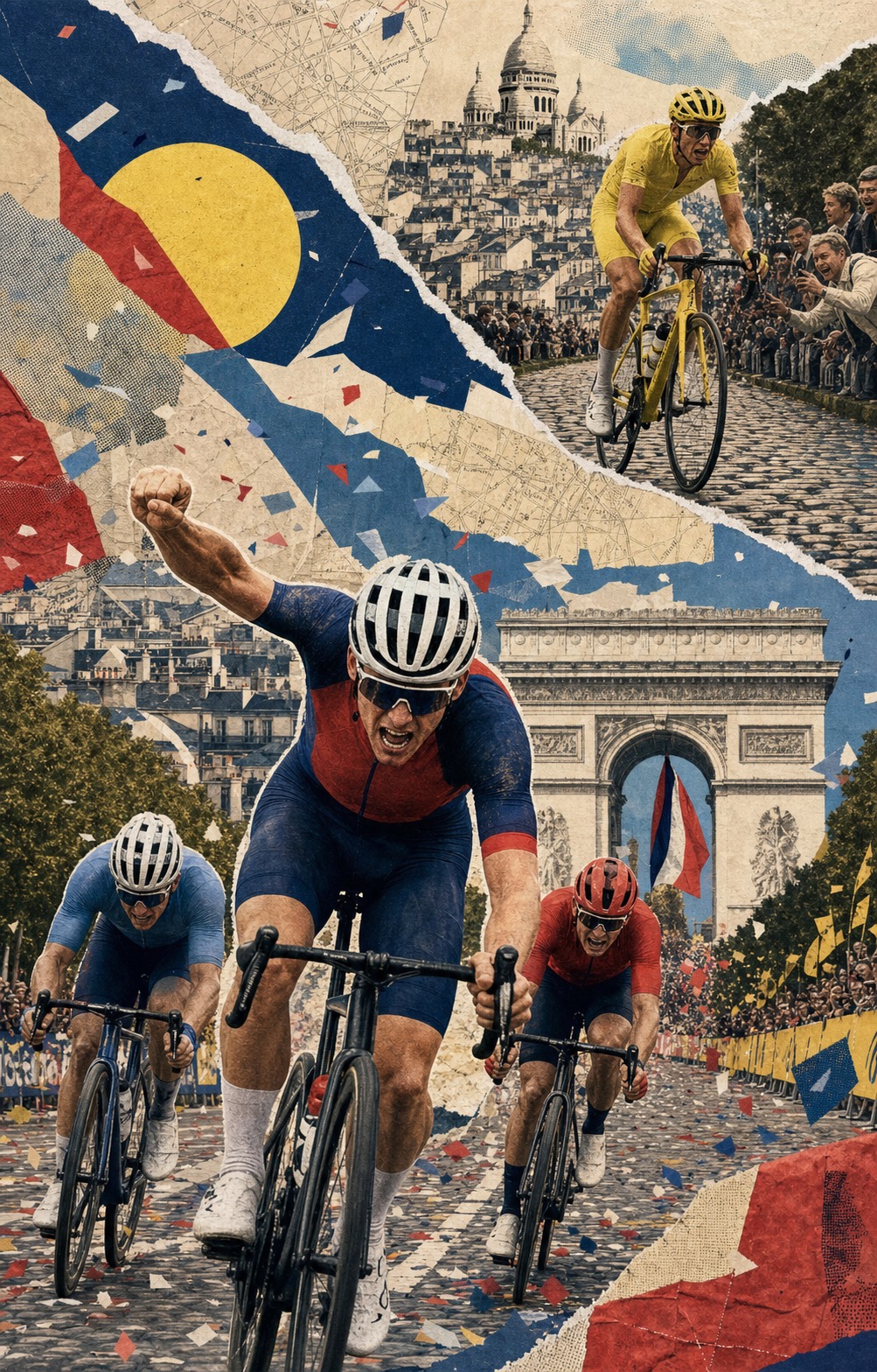 Stage 21 editorial collage.