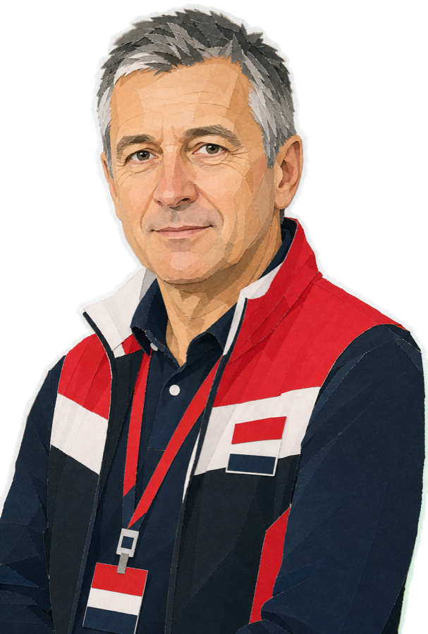 Jean-Francois Bourlart paper-collage staff portrait